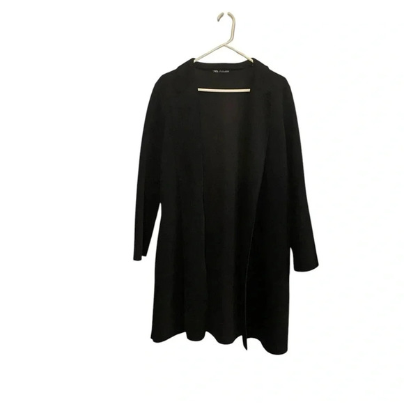 Y2K Zara black faux suede Tattoo Graphic butterfly humming bird Fall Coat Jacket - Picture 3 of 7